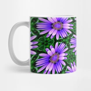 Cute Purple Aster Pattern Mug